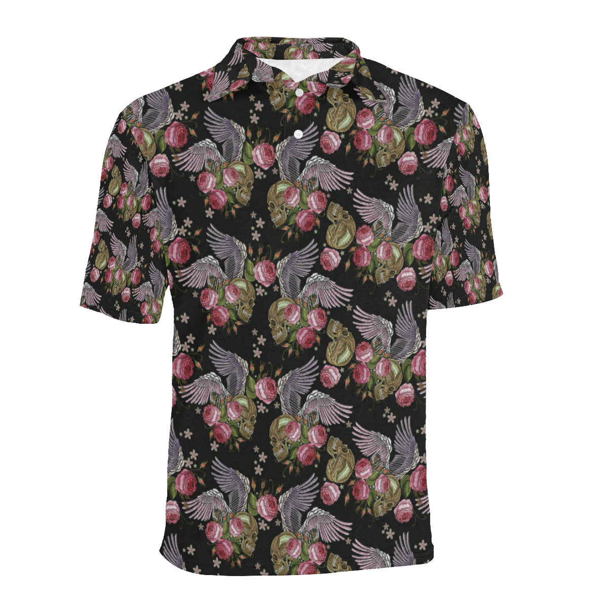 Angel Wings Pattern Print Design 06 Men Polo Shirt