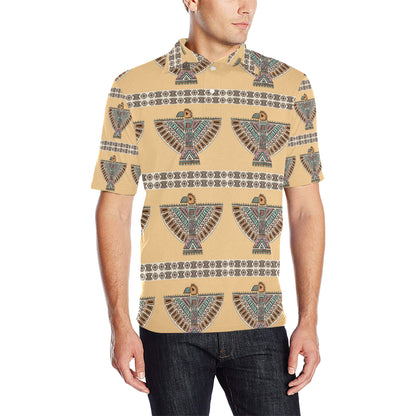Native American Eagle Pattern Men Polo Shirt
