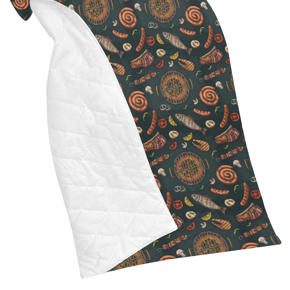 Barbecue Pattern Print Design 02 Premium Quilt