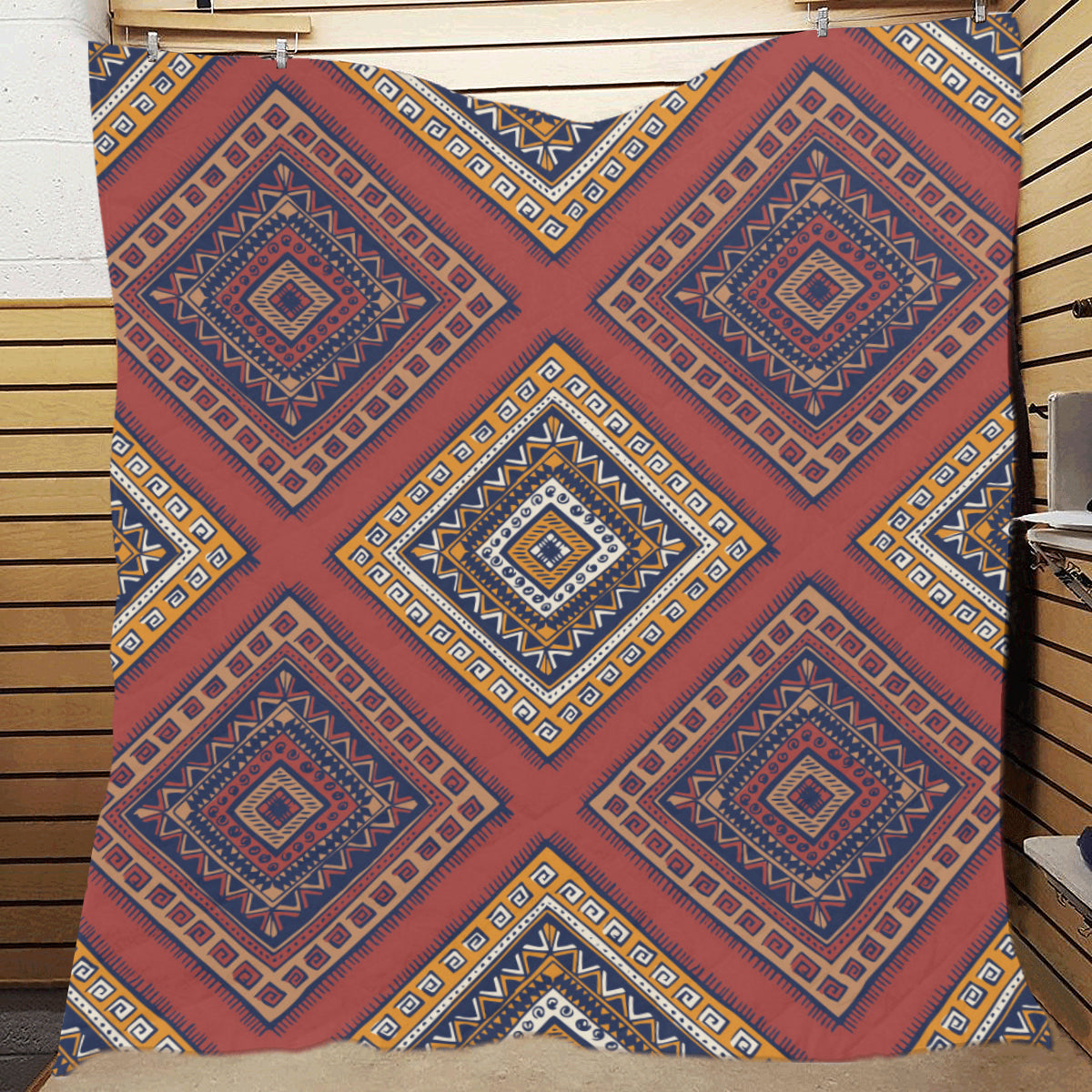 Native Pattern Print Design A06 Premium Quilt