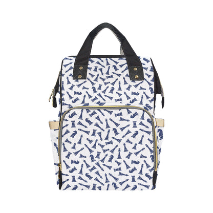 Chess Pattern Print Design 03 Diaper Bag Backpack