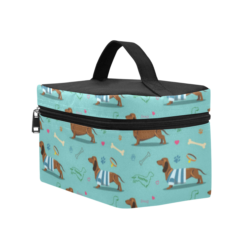 Dachshund Paw Decorative Print Pattern Makeup Bag
