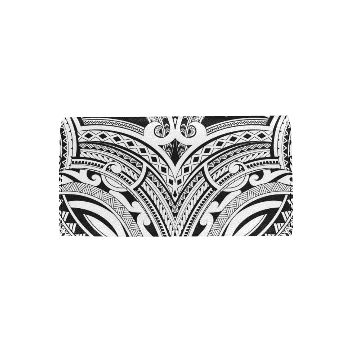 Maori Pattern Print Design 06 Women's Trifold Wallet