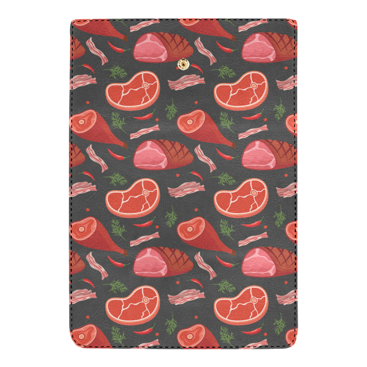 Meat Pattern Print Design 03 Women's Trifold Wallet