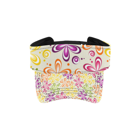 Flower Power Colorful Design Print Unisex Sun Visor