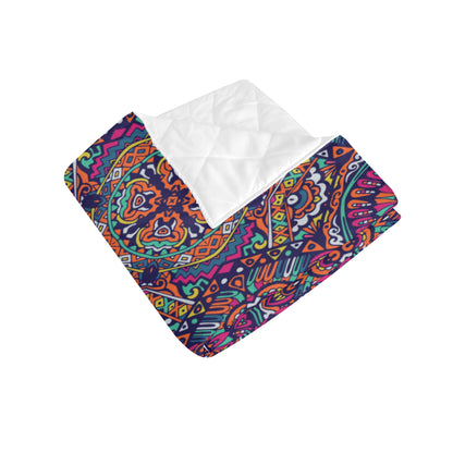 Boho Pattern Print Design 06 Premium Quilt