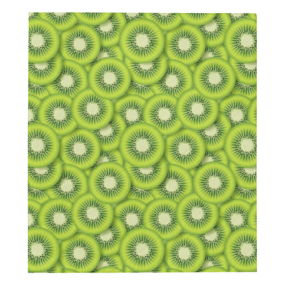 Kiwi Pattern Print Design KW01 Premium Quilt