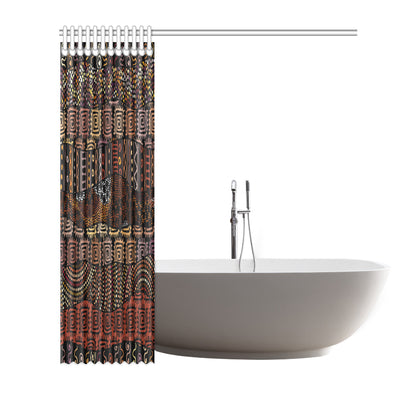 African Pattern Print Design 07 Shower Curtain