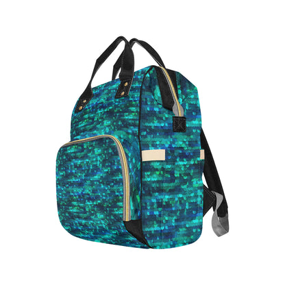 Mermaid Scales Pattern Print Design 06 Diaper Bag Backpack