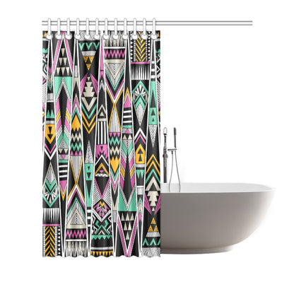 Tribal Aztec Triangle Shower Curtain