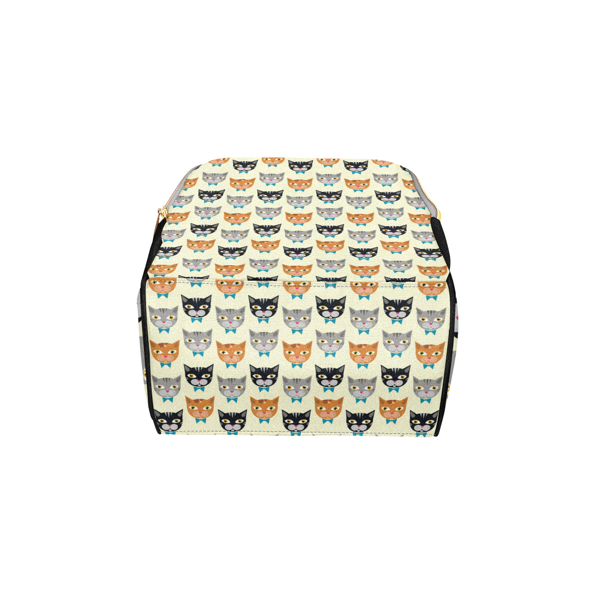 Cat Pattern Print Design 05 Diaper Bag Backpack