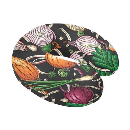 Onion Pattern Print Design A03 U-Shaped Travel Neck Pillow