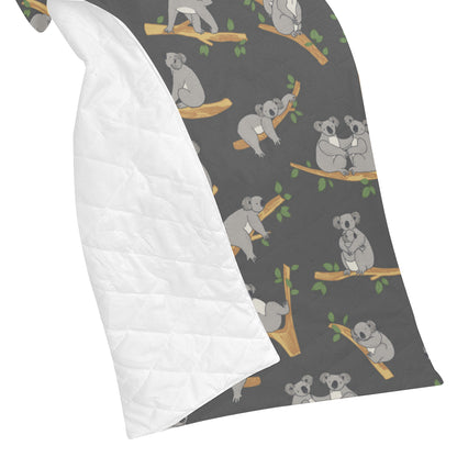 Koala Pattern Print Design 07 Premium Quilt