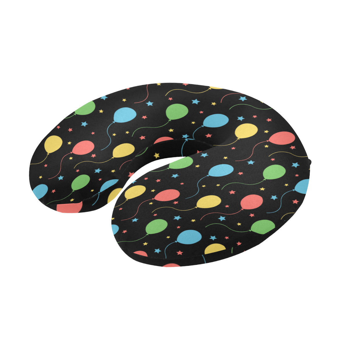 Ballon Colorful Pattern Print Design 04 U-Shaped Travel Neck Pillow