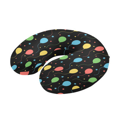 Ballon Colorful Pattern Print Design 04 U-Shaped Travel Neck Pillow