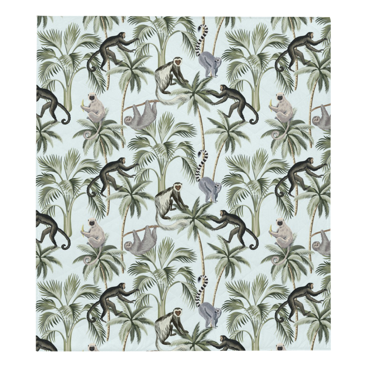 Rainforest Pattern Print Design RF04 Premium Quilt