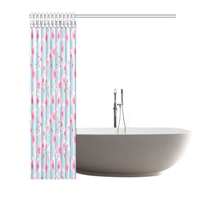 Orchid Pattern Print Design A01 Shower Curtain