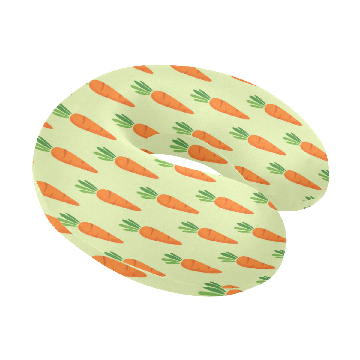 Carrot Pattern Print Design 02 U-Shaped Travel Neck Pillow
