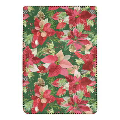 Poinsettia Pattern Print Design POT03 Women's Trifold Wallet
