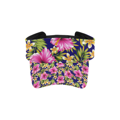 Pink Hibiscus Pattern Print Design HB027 Unisex Sun Visor