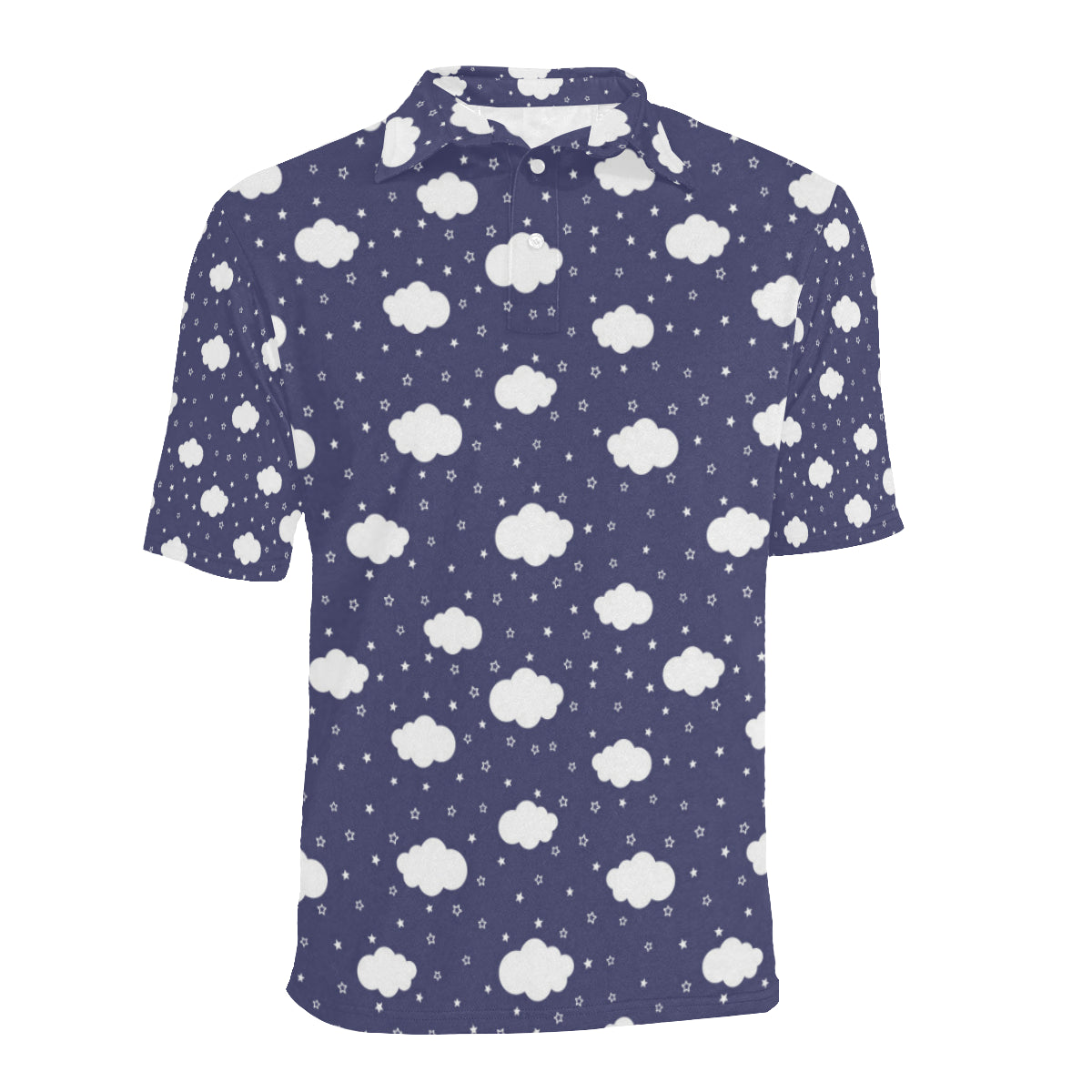 Cloud  Pattern Print Design 03 Men Polo Shirt