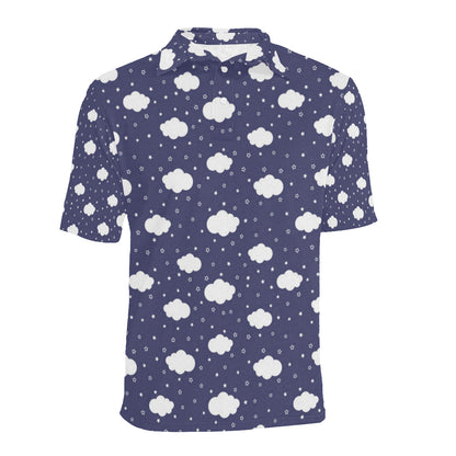 Cloud  Pattern Print Design 03 Men Polo Shirt