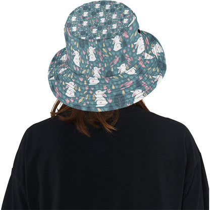 Rabbit Pattern Print Design RB013 Unisex Bucket Hat