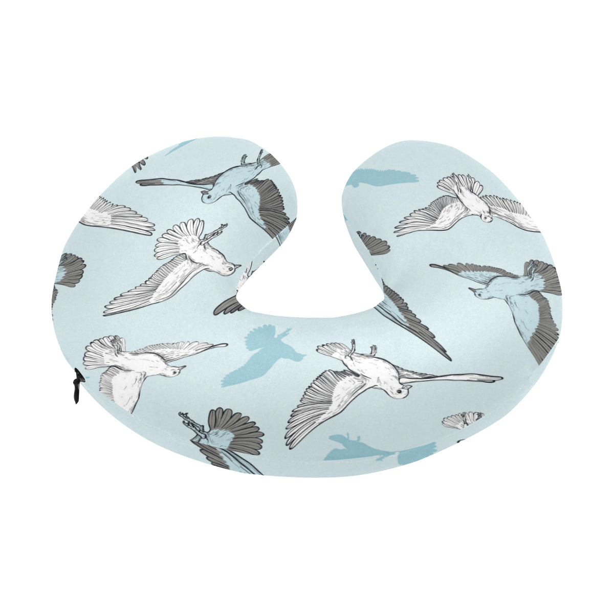 Pigeon Pattern Print Design 03 U-Shaped Travel Neck Pillow