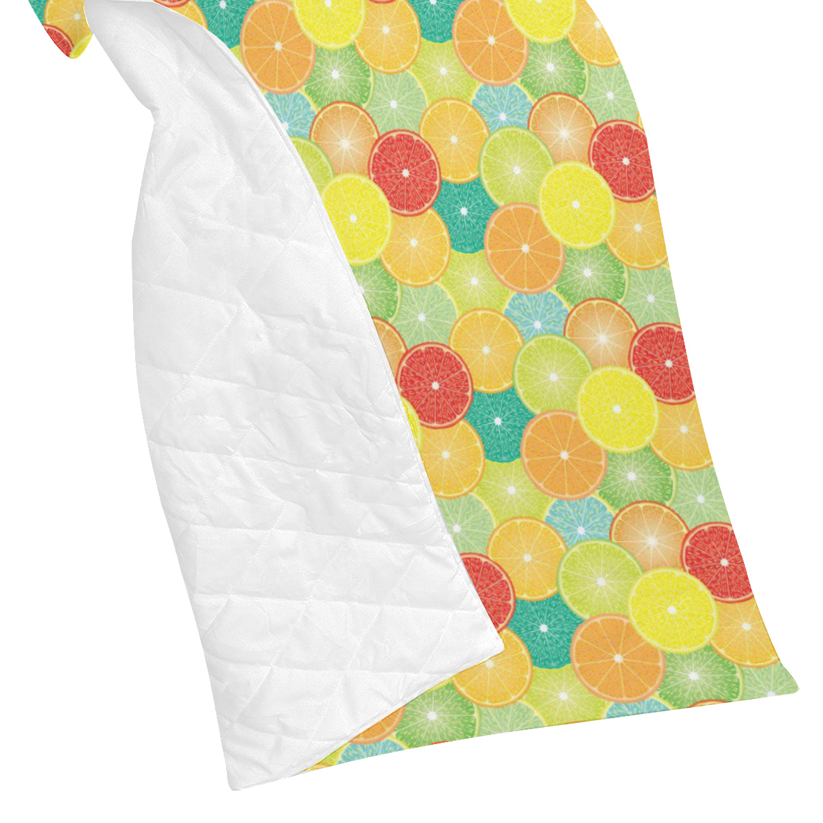 Citrus  Pattern Print Design 01 Premium Quilt