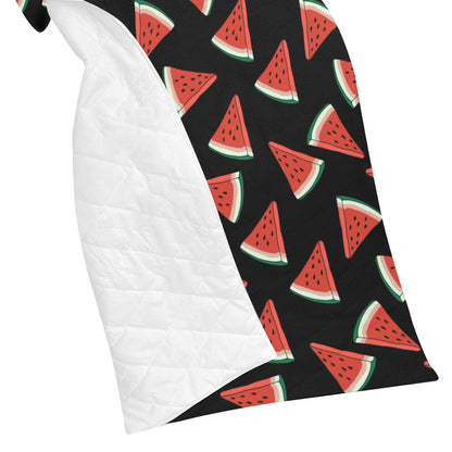 Watermelon Pattern Print Design WM01 Premium Quilt