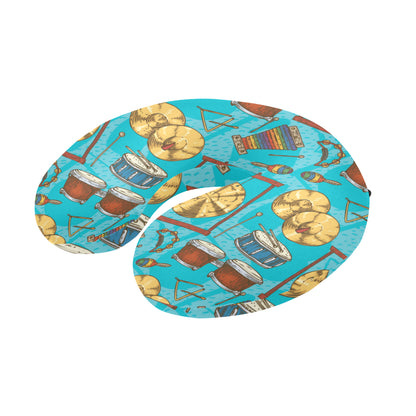 Percussion Pattern Print Design 03 U-Shaped Travel Neck Pillow
