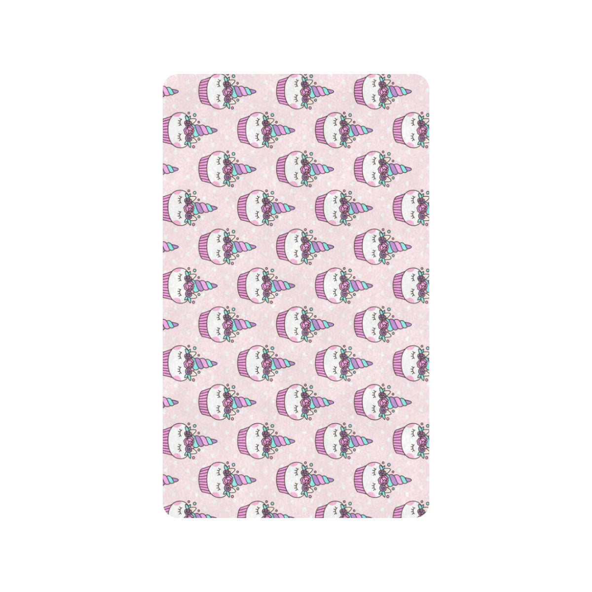 Cupcakes Unicorn Print Pattern Rubber Doormat