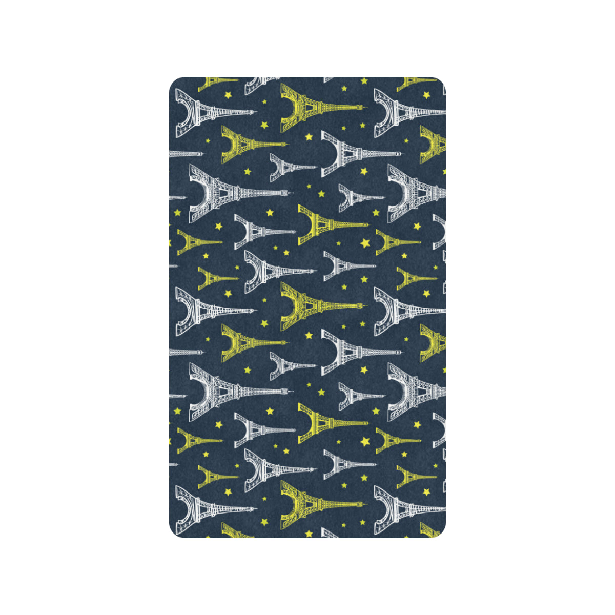 Eiffel Tower Star Print Rubber Doormat
