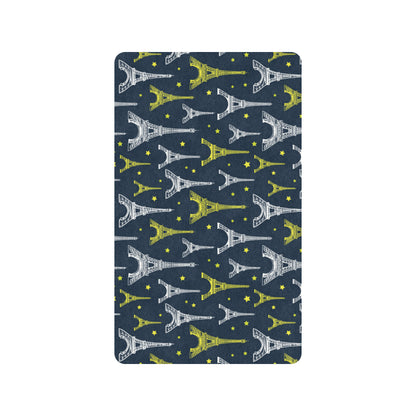 Eiffel Tower Star Print Rubber Doormat