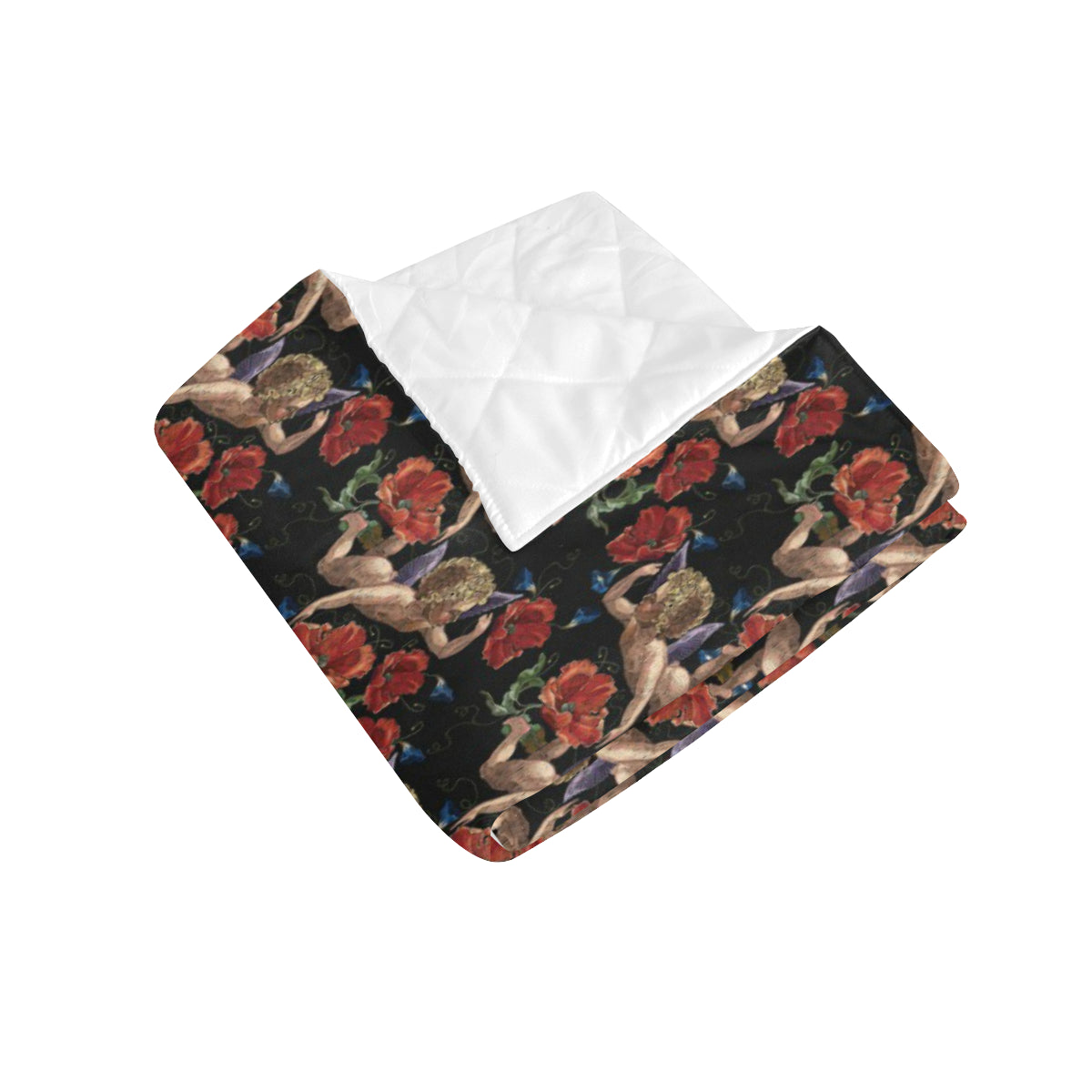 Cupid Pattern Print Design 05 Premium Quilt