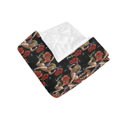 Cupid Pattern Print Design 05 Premium Quilt