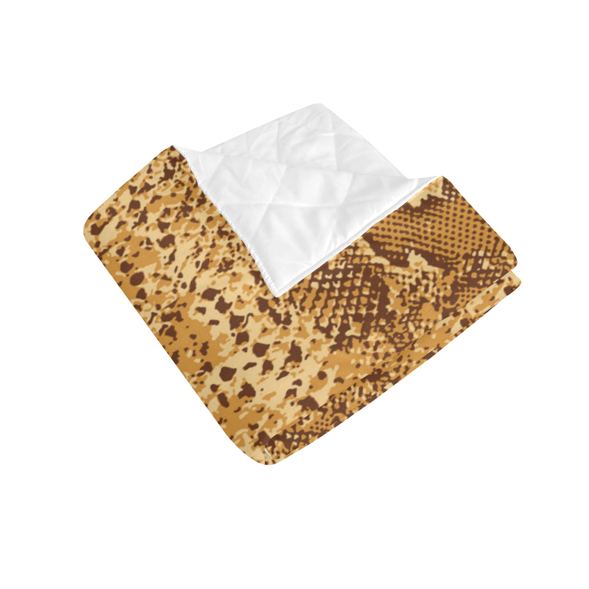 Python Brown Pattern Print Design A03 Premium Quilt