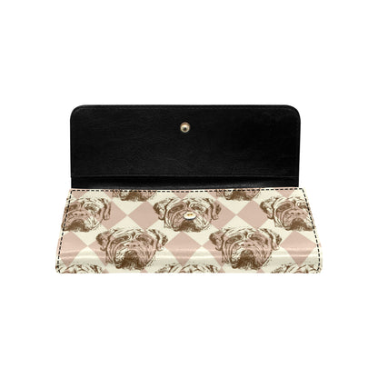 Mastiffs Pattern Print Design 01 Women's Trifold Wallet