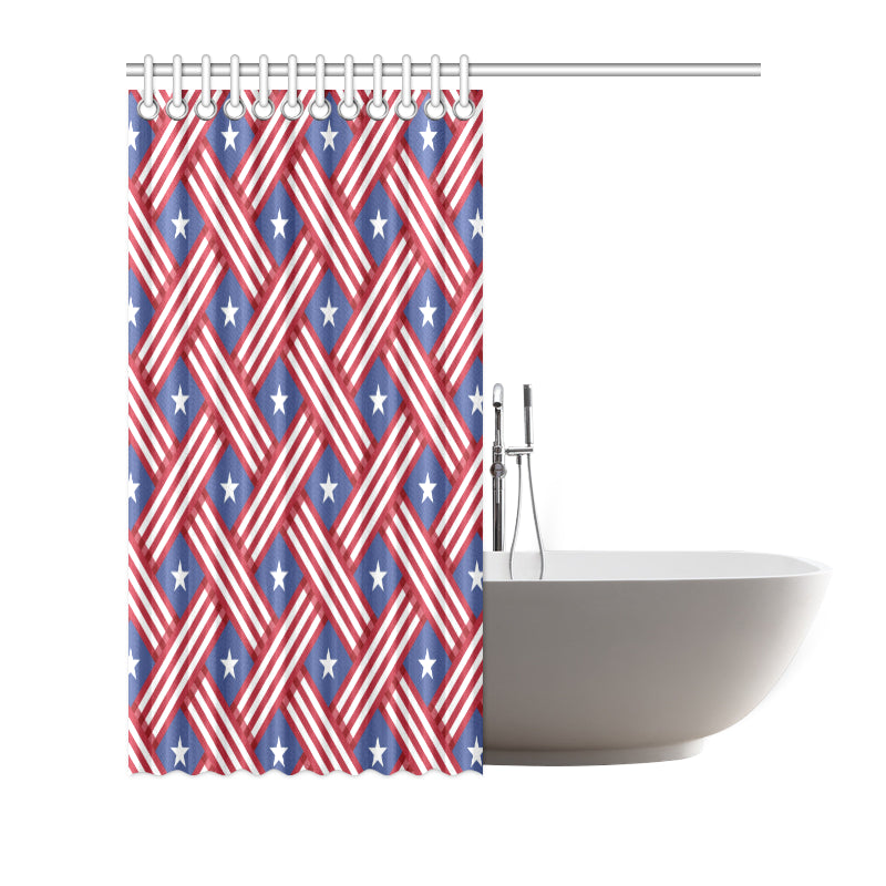 American flag Pattern Shower Curtain