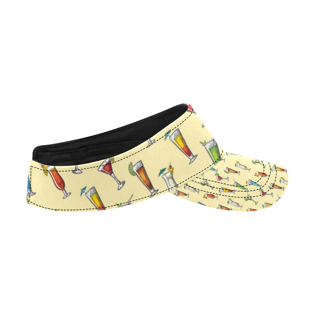 Cocktail Pattern Print Design 02 Unisex Sun Visor