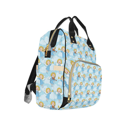 Angel Musician Pattern Print Design 09 Diaper Bag Backpack