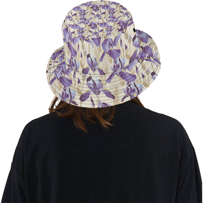 Iris Pattern Print Design IR02 Unisex Bucket Hat
