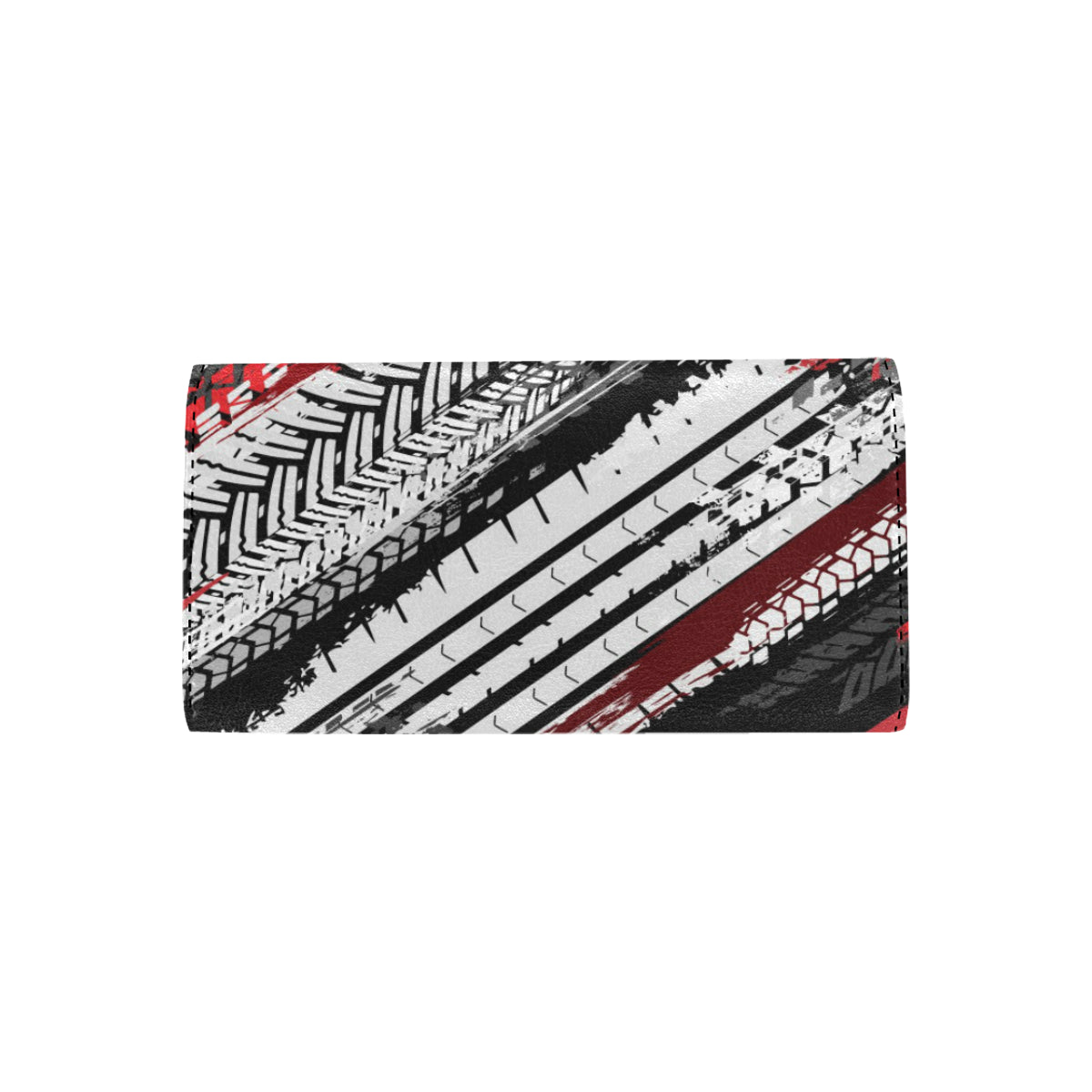Racing Pattern Print Design A03 Women's Trifold Wallet
