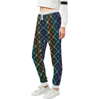Paw Rainbow Print Unisex Sweatpants
