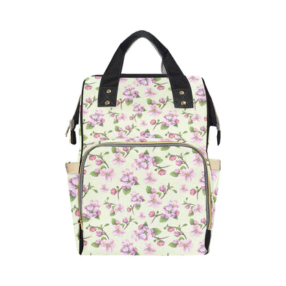 Apple blossom Pattern Print Design AB05 Diaper Bag Backpack