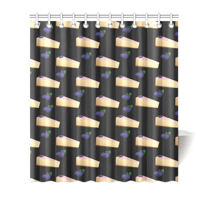 Cheesecake blueberry Pattern Print Design CK01 Shower Curtain