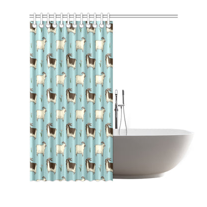 Goat Pattern Print Design 02 Shower Curtain