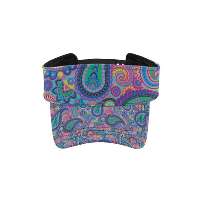 Paisley Colorful Pattern Print Design A02 Unisex Sun Visor