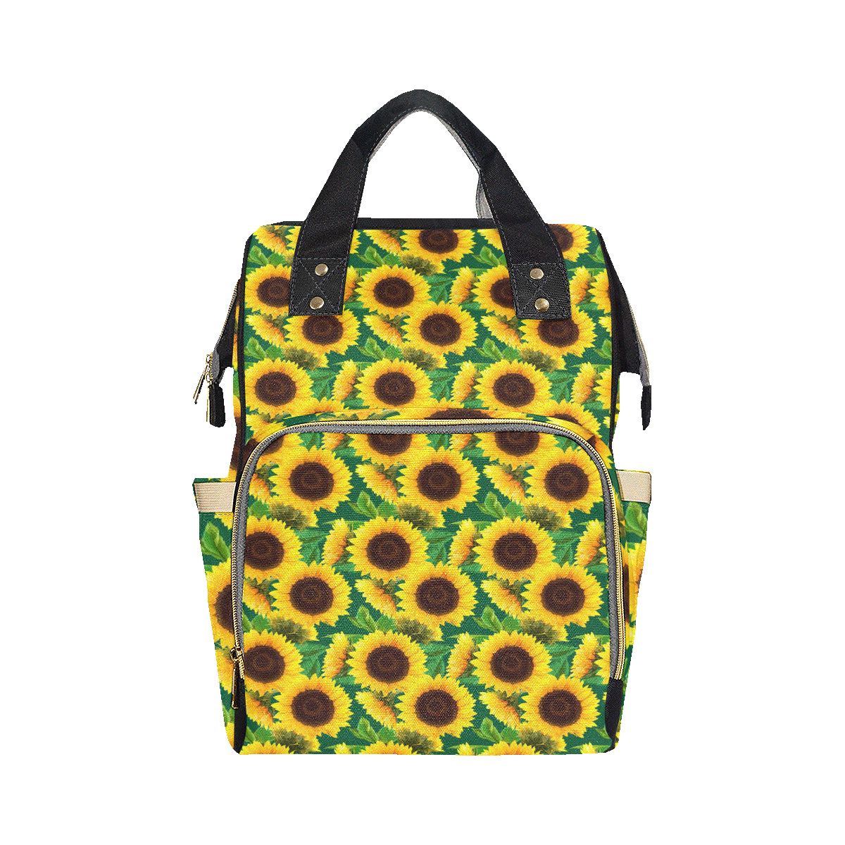 Sunflower Pattern Print Design SF02 Diaper Bag Backpack
