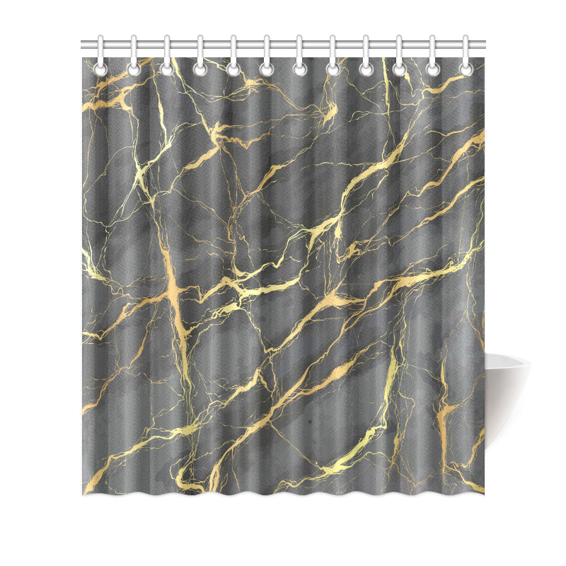 Marble Pattern Print Design 02 Shower Curtain